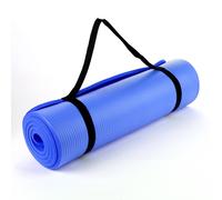(Dark Blue) NBR Yoga Mat for Pilates Gym Exercise 15mm Thick