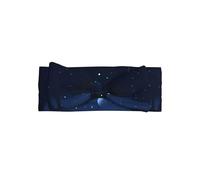 Dark Blue Night View Baby Bow Headband for Girls - Soft & Stretchy Polyester Infant Headband, Perfect for Newborns, 0-6 Months, Baby Gift, Photo Prop