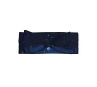 Dark Blue Night View Baby Headband Soft Polyester Infant Knot Bows Turban Stretchy Hairband