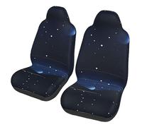 Dark Blue Night View Dua Sarung JOK Mobil,*, Sarung JOK Mobil Depan, Cocok Untuk Sebagian Besar Mobil, SUV, Truk, Van, Dll.