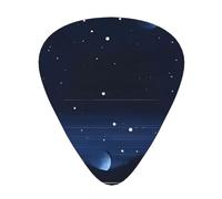 Dark Blue Night View Patterned guitar picks - (thin/medium/thick) free to choose, suitable for all kinds of string instruments,