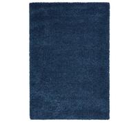 Dark Blue Plain Shaggy Rug, Stain-Resistant Rug, Modern Rug For Bedroom, Living Room, & Dining Room-80Cm X 150Cm