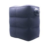 (Dark Blue) PVC Flocking Outdoor Cushion Air Mattress Sports Car Travel Spirit Foot Pad Grey