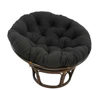 Dark Blue Round Cushion 80x80 cm for Polyrattan Chairs 100 cm Diameter 10-12 cm Thick Comfortable Patio & Garden Decor Stylish Indoor Use Premium Quality