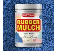 Dark Blue Rubber Mulch for Kindergarten, Playground, Outdoor Park, School, Sports Tennis Court, Pitch Rubber Granules Running Track Material Plastic Runway (Dark Blue, 2 Pounds)