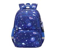 Dark Blue School Bags for Girls Elementary School Backpack Strawberry Pattern Daypack Aesthetic Backpack Cute Preppy School Bags Junior Middle Schools Cool Backpacks for Teenage Girls Waterproof
