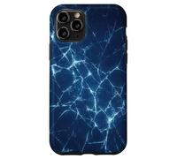 Dark Blue Shattered Glass style for Cyber energy Fracture Case for iPhone 11 Pro