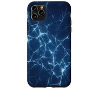 Dark Blue Shattered Glass style for Cyber energy Fracture Case for iPhone 11 Pro Max