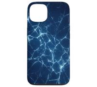 Dark Blue Shattered Glass style for Cyber energy Fracture Case for iPhone 13