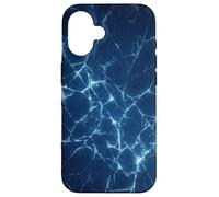 Dark Blue Shattered Glass style for Cyber energy Fracture Case for iPhone 16