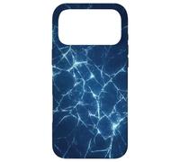 Dark Blue Shattered Glass style for Cyber energy Fracture Case for iPhone 17 Pro Max