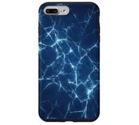 Dark Blue Shattered Glass style for Cyber energy Fracture Case for iPhone 7 Plus/8 Plus