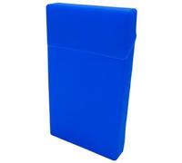 Dark Blue Silicone Cigarette Case - Soft Touch Slim Waterproof Protective Holder - Flexible Design for Slim Cigarette Packs (110 × 58 × 15 mm) BWD