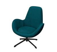 Dark Blue Swivel Armchair Slipcover Curved Back Office Chair Protector Stylish Accent Chair Cover for Living Room Bedroom & Home Office Furniture