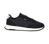 Dark Blue Titanium Runner Mesh Trainers - male - Boss - Sneakers - Blue - 10 UK - Shoes 10 UK
