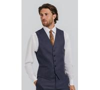 Dark Blue Twill Waistcoat Dobell Dark Blue 4XL