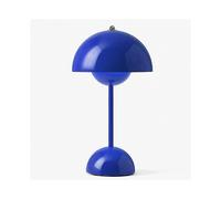 (Dark Blue, US plug) Flower Bud Led Table Lamp Night Light Mushroom Table Lamps Nordic Bedside Wedding Room Desk Simple Decoration Bedroom Modern