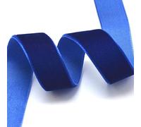Dark Blue Velvet Ribbon 2M Continuous Length 16mm Wide