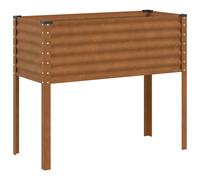 vidaXL Garden Planter 100x41x90 cm Weathering Steel, Brown