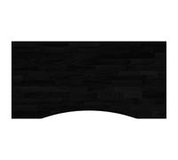 (dark brown, 100 x 60 x 2.5 cm) vidaXL Desk Top Writing Table Study Desk Untreated Solid Wood Oak Rectangular