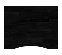 vidaXL Desk Top Dark Brown 100x80x2.5 cm Solid Wood Oak Rectangular