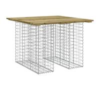 (dark brown, 102 x 100 x 72 cm) vidaXL Garden Bench Park Outdoor Bench Seat Gabion Design Solid Wood Douglas