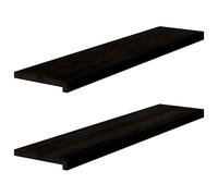(dark brown, 110 x 30 x 2 cm/ 2 pcs) vidaXL Stair Treadss Step Mat Door Mat Tread Mat Untreated Solid Wood Oak