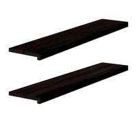 (dark brown, 120 x 30 x 2 cm/ 2 pcs) vidaXL Stair Treadss Step Mat Door Mat Tread Mat Untreated Solid Wood Oak