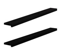 (dark brown, 140 x 15 x 2 cm) vidaXL Window Sills Window Ledge Window Board 2 pcsÂ Untreated Solid Wood Oak