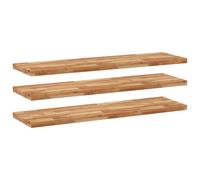 (dark brown, 140 x 40 x 4 cm/ 3 pcs) vidaXL Floating Shelves Wall Storage Shelf 4pcs Untreated Solid Wood Acacia