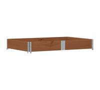 (dark brown, 150 x 100 cm/ 1 pcs) vidaXL Pallet Collars Garden Raised Bed Vegetable Planter Box Solid Wood Pine