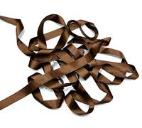 Dark Brown 15mm Satin Ribbon Double Sided Berisfords 3501 (1 Meter)
