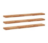 Floating Shelves Wall Storage Shelf 3pcs Oil Finished Solid Wood Acacia vidaXL