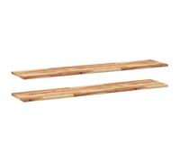 (dark brown, 160 x 30 x 2 cm/ 2 pcs) vidaXL Floating Shelves Wall Storage Shelf 4pcs Untreated Solid Wood Acacia