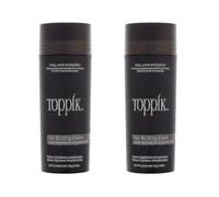 (dark brown) 2 Pack Toppik Hair Building Fibers Dark Brown 27.5 G / 0.97 Oz Hair Care