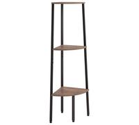 (dark brown, 45.5 x 31.5 x 120 cm) vidaXL Corner Shelf Bookcase Bookshelf Shelving Unit Storage Rack Organiser