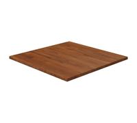 (Dark brown, 50 x 50 x 1.5 cm (L x W x T)) vidaXL Solid Wood Oak Square Table Top Desktop Multi Colours Brown Multi Sizes