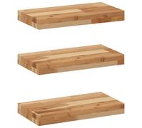 (dark brown, 60 x 20 x 4 cm/ 3 pcs) vidaXL Floating Shelves Wall Storage Shelf 4pcs Untreated Solid Wood Acacia