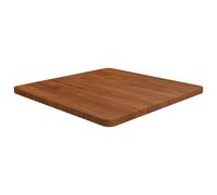 Vidaxl Square Table Top Dark Brown 60X60X2.5Cm Treated Solid Wood Oak, Brown