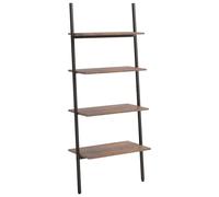 (dark brown, 64 x 34 x 150.5 cm) vidaXL Leaning Shelf Bookcase Bookshelf Shelving Unit Storage Rack Organiser