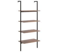 (dark brown, 64 x 35 x 152.5 cm) vidaXL Leaning Shelf Bookcase Bookshelf Shelving Unit Storage Rack Organiser