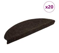 (dark brown, 65 x 21 x 4 cm/ 20 pcs) vidaXL Self-adhesive Stair Mats Decoration Stair Protector Anti-slip Stair Rug