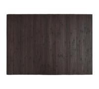 vidaXL Dark Brown Bamboo Rug - Rectangular Floor Mat/Area Carpet Runner with Anti-Slip Backing for Living Room, Easy Clean, 70x100 cm