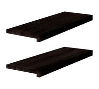 (dark brown, 70 x 30 x 2 cm/ 2 pcs) vidaXL Stair Treadss Step Mat Door Mat Tread Mat Untreated Solid Wood Oak