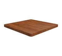 (Dark brown, 70 x 70 x 4 cm (L x W x T)) vidaXL Solid Wood Oak Square Table Top Desktop Multi Colours Brown Multi Sizes