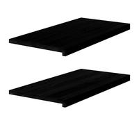 (dark brown, 80 x 40 x 2 cm) vidaXL Window Sills Window Ledge Window Board 2 pcsÂ Untreated Solid Wood Oak