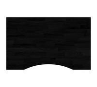 vidaXL Desk Top Dark Brown 80x50x2.5 cm Solid Wood Oak Rectangular