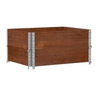 (dark brown, 80 x 60 cm/ 2 pcs) vidaXL Pallet Collars Garden Raised Bed Vegetable Planter Box Solid Wood Pine