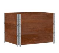 (dark brown, 80 x 60 cm/ 3 pcs) vidaXL Pallet Collars Garden Raised Bed Vegetable Planter Box Solid Wood Pine