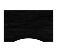 vidaXL Desk Top Dark Brown 80x60x2.5 cm Solid Wood Oak Rectangular